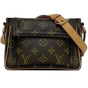 LOUIS VUITTON Brown Monogram Leather Shoulder Bag